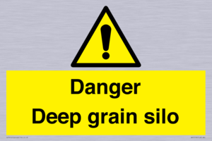 Danger Deep grain silo